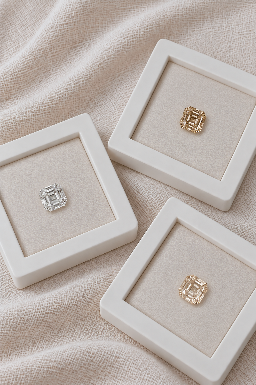 Asscher Light Champagne